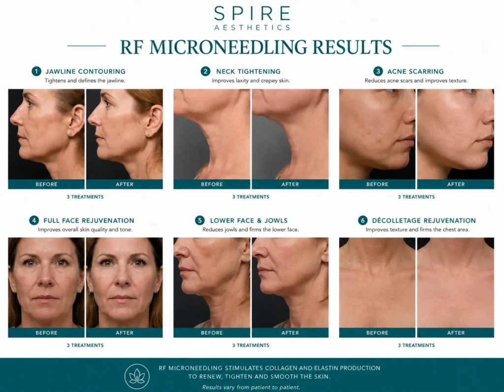 RF Microneedling Skin tightening Ogden results